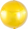 Шар 3D сфера, фольга,  20"/51 см, золото (Falali)