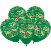 S Шар  12"/30 см, пастель, "Камуфляж", с 5-ти ст. рис., зеленый