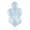 V Шар 12"/30 см, пастель, голубой макаронс/Sky blue