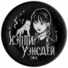 Тарелка бумажная "Мрачная стори", 18 см, 6 шт.