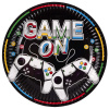 Тарелка бумажная "Геймер. GAME ON", 23 см, 6 шт.