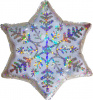 Шар-фигура, фольга,  НГ "Снежинка" (Falali), 18"/46 см 