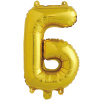 Шар-буква, фольга, золотая, "Буква Б", 41 см (Falali)