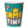 Стакан бумажный "Геймер. Пиксели. Game Time", 250 мл, 6 шт.