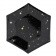 Тарелка бумажная "Искры. Золото на черном Black&Gold" многогранник, 20 см, 6 шт.