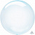 A BUBBLE сфера 18"/46 см, кристалл, синий/Blue (AN), инд. уп (мак. скидка 10%)