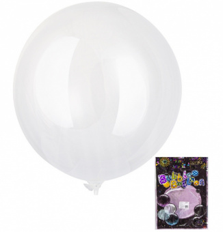 K BUBBLE сфера 36"/91 см, прозрачный "Bubble" (Falali), черная упаковка