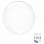 A BUBBLE сфера 18"/46 см, кристалл,  прозрачный/Clear (AN), инд. уп (мак. скидка 10%)