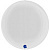 Шар 3D сфера, фольга,  15"/38 см, белый/White (GRABO)