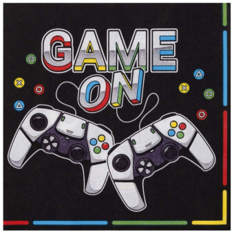 Салфетки "Геймер. GAME ON", 33х33, 12 шт.