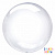 K BUBBLE сфера 24"/61 см, прозрачный "Bubble" (Смайлберри)