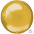 Шар 3D сфера, фольга,  16"/40 см, золото/Gold (AN)