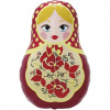 Шар-фигура, фольга, "Матрешка" (Falali), 42"/107 см, инд. уп.