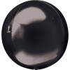Шар 3D сфера, фольга,  16"/40 см, черный/Black (AN) (мак. скидка 10%)