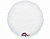 Шар-круг 18"/46 см, фольга, белый/White (AN)
