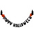 Гирлянда-буквы "Хэллоуин. HAPPY HALLOWEEN, тассел черный", 3 м