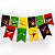 Гирлянда-вымпел "Angry Birds", картон, 1,8 м