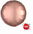 Шар-круг 18"/46 см, фольга, золото розовое, сатин/Rose Copper (AN) (спеццена)