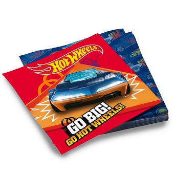 Салфетки "Машинки Hot Wheels", 33х33, 20 шт.